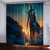 Load image into Gallery viewer, Mandalorian Baby Yoda Curtains Blackout Window Drapes