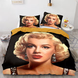 Charger l&#39;image dans la visionneuse de la galerie, Marilyn Monroe Cosplay ensemble de literie couette housses de couette ensembles de draps