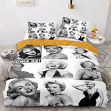 Charger l&#39;image dans la visionneuse de la galerie, Marilyn Monroe Cosplay ensemble de literie couette housses de couette ensembles de draps