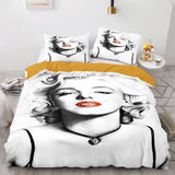 Charger l&#39;image dans la visionneuse de la galerie, Marilyn Monroe Cosplay ensemble de literie couette housses de couette ensembles de draps