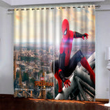 Load image into Gallery viewer, Marvel Spiderman Pattern Curtains Blackout Window Drapes