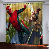 Load image into Gallery viewer, Marvel Spiderman Pattern Curtains Blackout Window Drapes