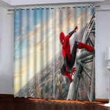 Load image into Gallery viewer, Marvel Spiderman Pattern Curtains Blackout Window Drapes