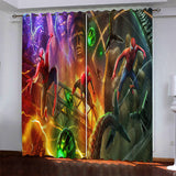 Load image into Gallery viewer, Marvel Superhero Spiderman Pattern Curtains Blackout Window Drapes