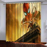 Load image into Gallery viewer, Marvel Superhero Spiderman Pattern Curtains Blackout Window Drapes