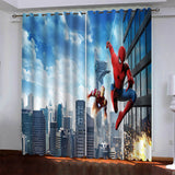 Load image into Gallery viewer, Marvel Superhero Spiderman Pattern Curtains Blackout Window Drapes