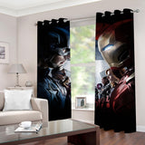 Load image into Gallery viewer, Marvel The Avengers Pattern Curtains Blackout Window Drapes