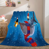 Load image into Gallery viewer, Merry Christmas Blanket Flannel Fleece Throw Quilt Wrap Nap Blanket