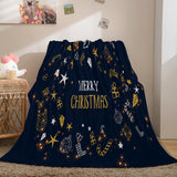 Load image into Gallery viewer, Merry Christmas Blanket Flannel Fleece Throw Quilt Wrap Nap Blanket