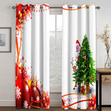 Charger l&#39;image dans la visionneuse de la galerie, Joyeux Noël Rideaux Blackout Fenêtre Traitements Rideaux pour la décoration de la chambre