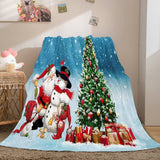 Load image into Gallery viewer, Merry Christmas Flannel Fleece Blanket