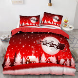 Load image into Gallery viewer, Merry Christmas UK Bedding Set Quilt Covers