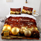 Load image into Gallery viewer, Merry Christmas UK Bedding Set Quilt Covers