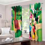 Load image into Gallery viewer, Mickey Mouse Curtains 2 Panels Blackout Window Drapes for Room Decoration