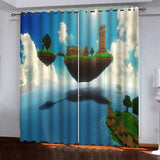 Load image into Gallery viewer, Minecraft Pattern Curtains Blackout Window Drapes