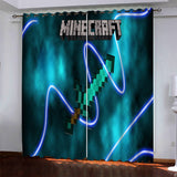 Load image into Gallery viewer, Minecraft Pattern Curtains Blackout Window Drapes