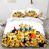 Charger l&#39;image dans la visionneuse de la galerie, Minions Cosplay Parure de lit pour enfant avec housse de couette et draps de lit