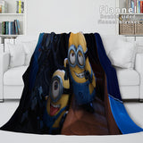 Load image into Gallery viewer, Minions Flannel Fleece Blanket Throw Cosplay Bedding Quilt Blankets