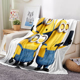 Load image into Gallery viewer, Minions Pattern Blanket Flannel Throw Room Decoration