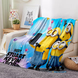 Load image into Gallery viewer, Minions Pattern Blanket Flannel Throw Room Decoration