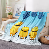 Load image into Gallery viewer, Minions Pattern Blanket Flannel Throw Room Decoration