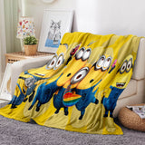 Load image into Gallery viewer, Minions Pattern Blanket Flannel Throw Room Decoration