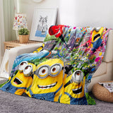 Load image into Gallery viewer, Minions Pattern Blanket Flannel Throw Room Decoration