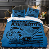 Load image into Gallery viewer, Motorcycle Pattern Bedding Set Quilt Cover Without Filler