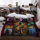 Load image into Gallery viewer, Movie Godzilla vs Kong Pattern Bedding Set Quilt Cover Without Filler