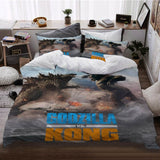 Load image into Gallery viewer, Movie Godzilla vs Kong Pattern Bedding Set Quilt Cover Without Filler