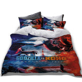 Load image into Gallery viewer, Movie Godzilla vs Kong Pattern Bedding Set Quilt Cover Without Filler