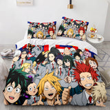 Charger l&#39;image dans la visionneuse de la galerie, Ensemble de literie My Hero Academia Ensembles de draps de lit avec housse de couette Cosplay