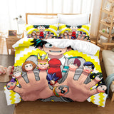 Charger l&#39;image dans la visionneuse de la galerie, My Hero Academia Cosplay UK ensemble de literie housse de couette ensembles de draps de lit