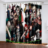 Load image into Gallery viewer, My Hero Academia Curtains Cosplay Blackout Window Treatments Drapes