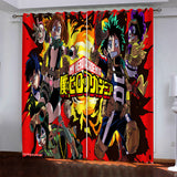 Load image into Gallery viewer, My Hero Academia Pattern Curtains Blackout Window Drapes