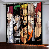 Load image into Gallery viewer, My Hero Academia Pattern Curtains Blackout Window Drapes