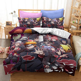 Load image into Gallery viewer, Naruto Kakashi Sasuke Itachi Bijuu Bedding Set Duvet Cover Bed Sets