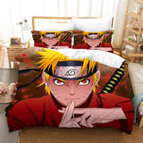 Load image into Gallery viewer, Naruto Kakashi Sasuke Itachi Bijuu Bedding Set Duvet Cover Bed Sets