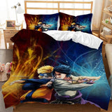 Load image into Gallery viewer, Naruto Kakashi Sasuke Itachi Bijuu Bedding Set Duvet Cover Bed Sets