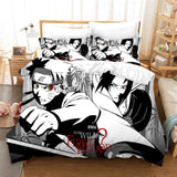 Load image into Gallery viewer, Naruto Kakashi Sasuke Itachi Bijuu Bedding Set Duvet Cover Bed Sets