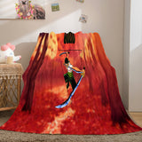 Charger l&#39;image dans la visionneuse de la galerie, ONE PIECE Cosplay flanelle polaire jeter couverture Wrap sieste couette couverture