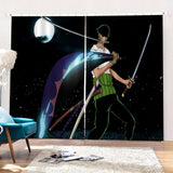 Charger l&#39;image dans la visionneuse de la galerie, One Piece Rideaux Cosplay Rideaux de fenêtre occultants pour décorations de chambre