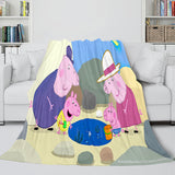 Load image into Gallery viewer, Peppa Pig Blanket Flannel Fleece Throw Cosplay Blanket Christmas Gift