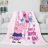 Load image into Gallery viewer, Peppa Pig Blanket Flannel Fleece Throw Cosplay Blanket Christmas Gift