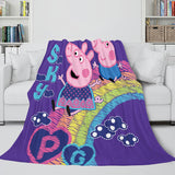 Load image into Gallery viewer, Peppa Pig Blanket Flannel Fleece Throw Cosplay Blanket Christmas Gift