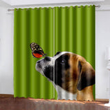 Charger l&#39;image dans la visionneuse de la galerie, Chiens de compagnie Rideaux Blackout Fenêtre Traitements Rideaux pour la décoration de la chambre