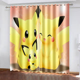 Load image into Gallery viewer, Pikachu Curtains Blackout Window Drapes