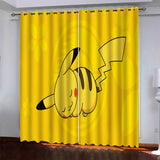 Load image into Gallery viewer, Pokémon Pikachu Curtains Pattern Blackout Window Drapes