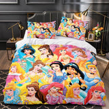 Load image into Gallery viewer, Princess Snow White Cinderella Belle Bedding Set Quilt Duvet Cover Sets