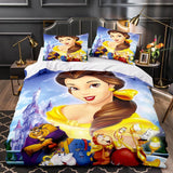 Load image into Gallery viewer, Princess Snow White Cinderella Rapunzel Merida Bedding Set Duvet Cover